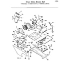 Kenmore 41799985140 dryer, motor, blower, belt diagram