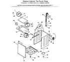 Kenmore 41799985840 washer-cabinet, top panel, base diagram