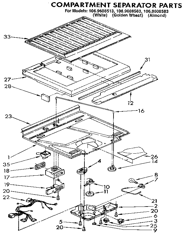 Compartment separator