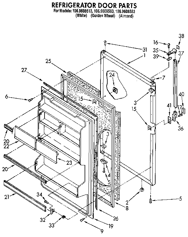 Refrigerator door