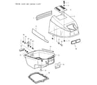 Craftsman 225581494 engine cover and support plate diagram