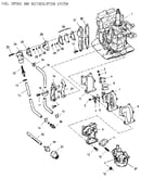 Fuel intake and recirculation system
