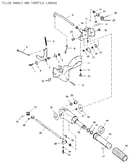 Tiller handle and throttle linkage