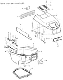 Engine cover and support plate