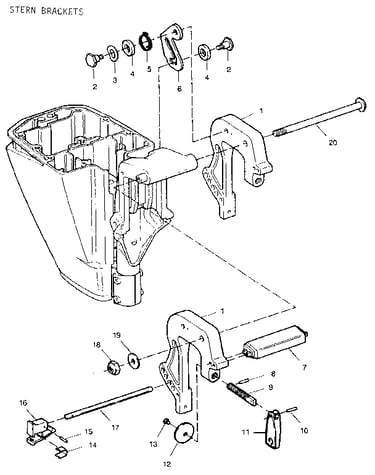 Stern brackets