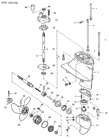 Gear housing