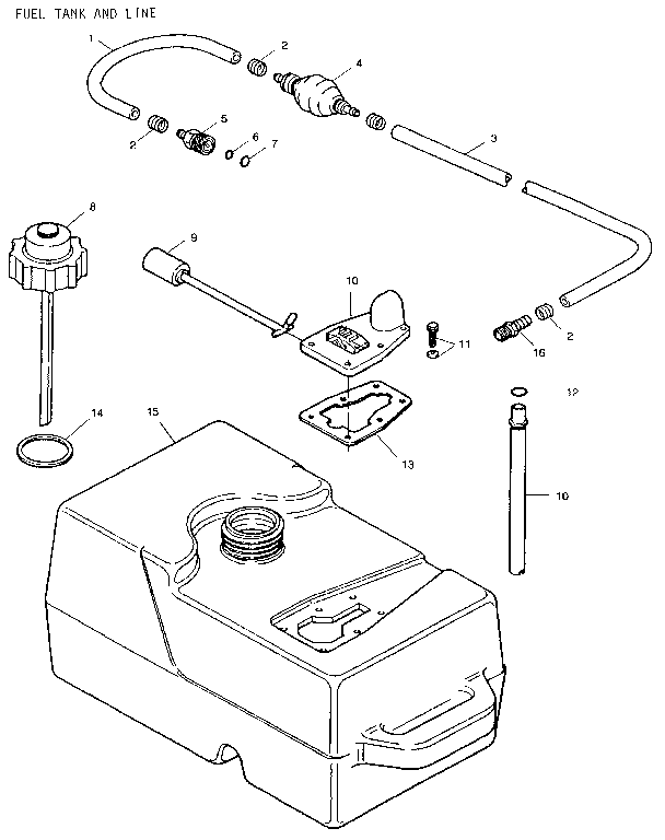 Fuel tank and line