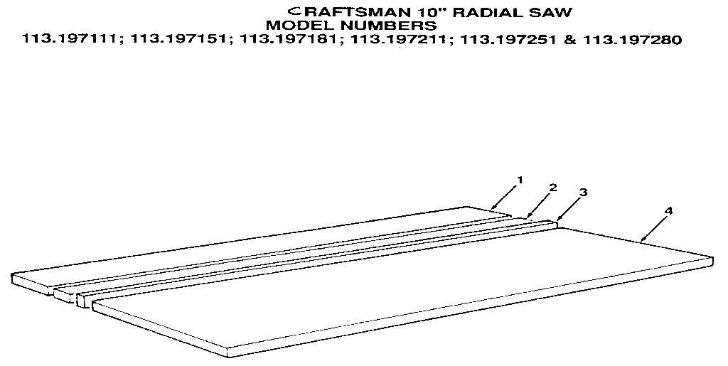 FIGURE 8 - TABLE ASSEMBLY