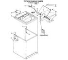 Kenmore 11092060120 top and cabinet diagram