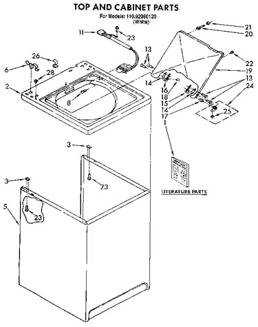 Top and cabinet