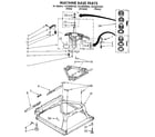 Kenmore 11092093520 machine base parts diagram