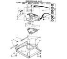 Kenmore 11082873130 machine base parts diagram