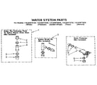 Kenmore 11082873130 water system parts diagram