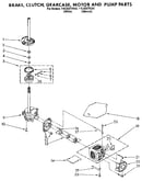 Brake, clutch, gearcase, motor and pump