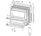 Kenmore 3639616865 freezer door diagram