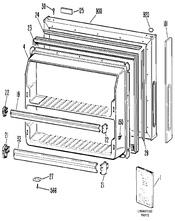 Freezer door