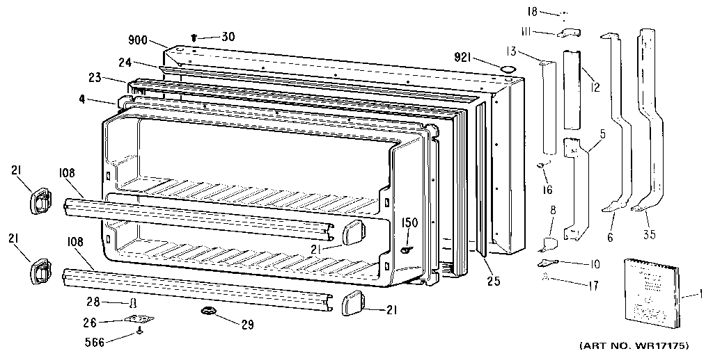 Freezer door