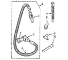 Kenmore 1163966283C hose and attachment diagram