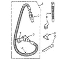 Kenmore 1163916483 hose and attachment diagram