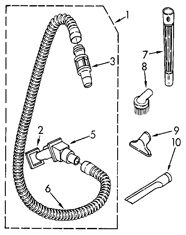 Hose and attachment