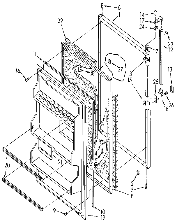 Refrigerator door