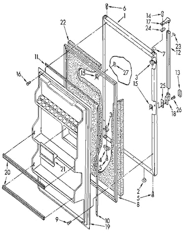 Refrigerator door