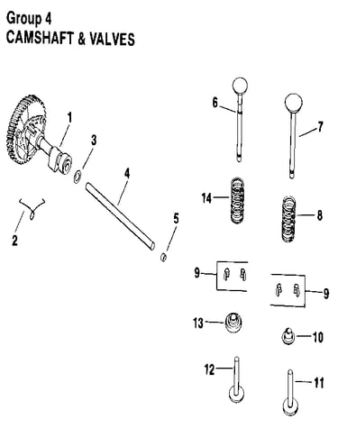 Camshaft & valves