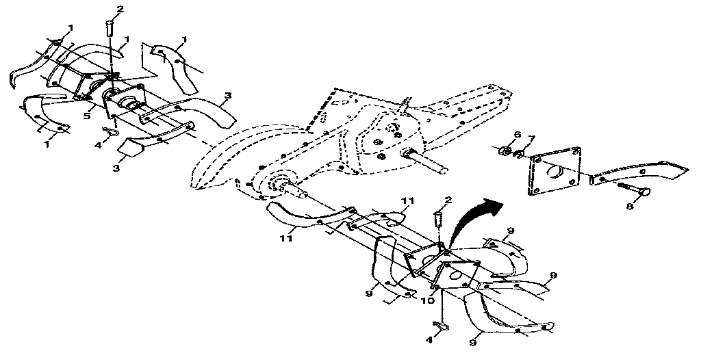 Tine assembly