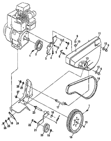 Belt guard and pulley assembly