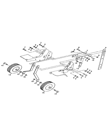 Wheel and depth stake assembly