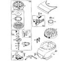 Briggs & Stratton 124702-3186-01 rewind starter and magneto diagram