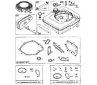 Briggs & Stratton 124702-3186-01 fuel tank assembly and gasket set/carburetor overhaul kit diagram