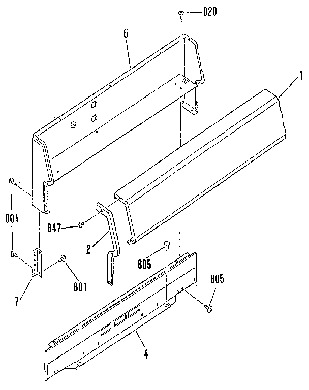 Backguard section