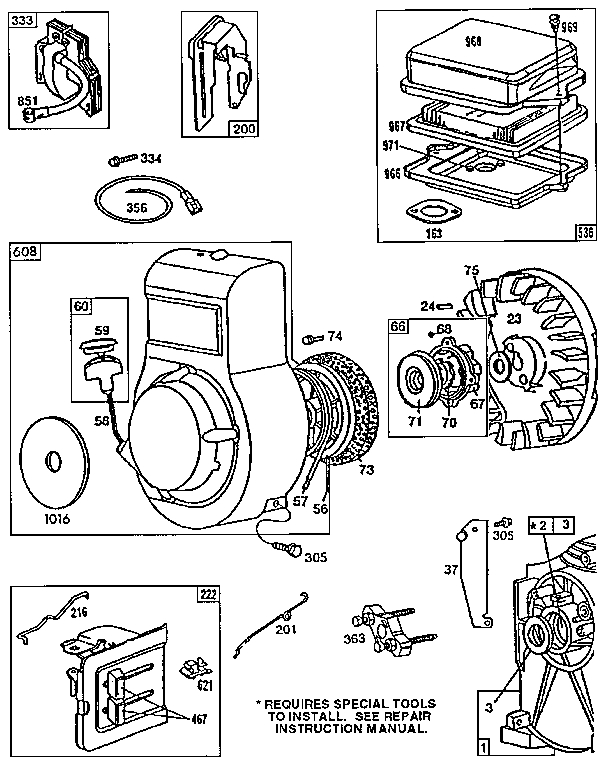 Rewind starter assembly