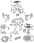Flywheel assembly and blower housing