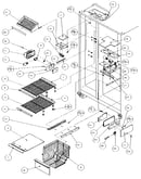 Freezer shelving and refrigerator light
