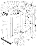 Refrigerator, freezer controls, and cabinet
