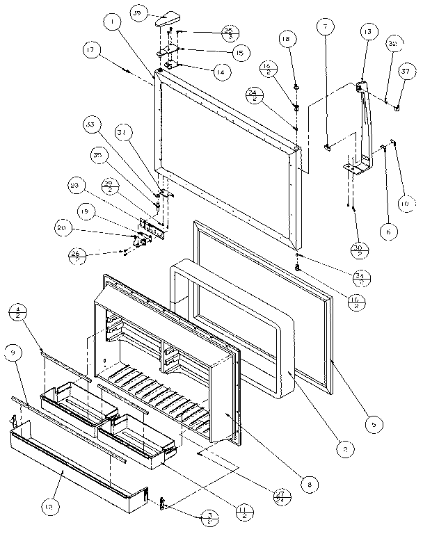 Freezer door