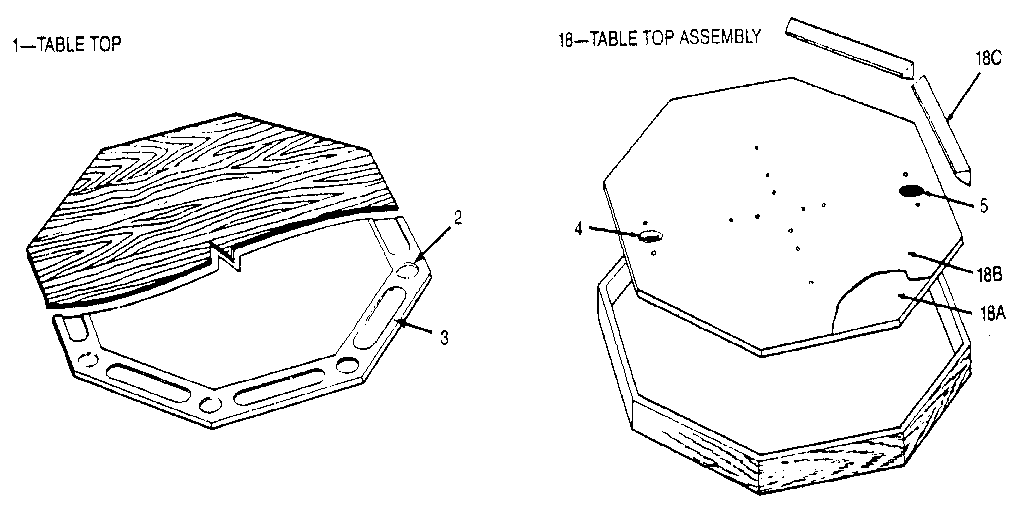 Table top assembly