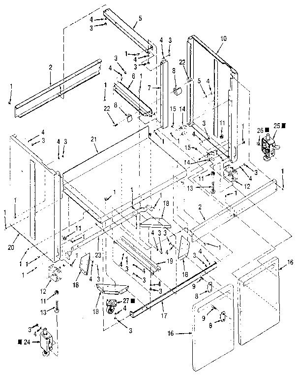 Figure 9 - cabinet assembly