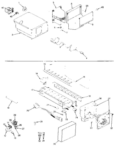 Ice maker & bin