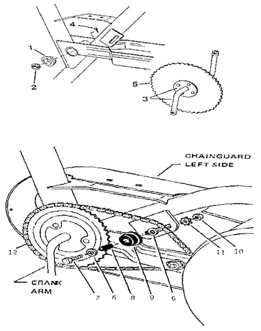 Crank and plate assembly