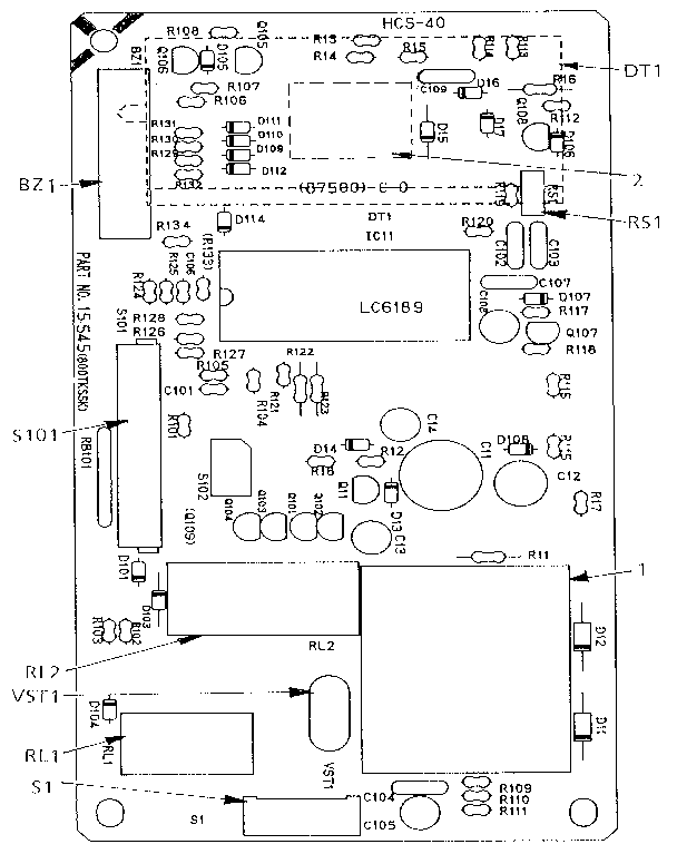 POWER AND CONTROL CIRCUIT BOARD