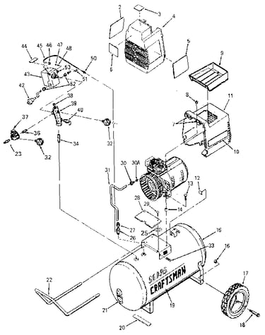 Air compressor diagram