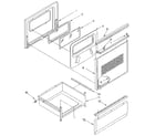 Whirlpool RF315PXXW2 door and drawer diagram