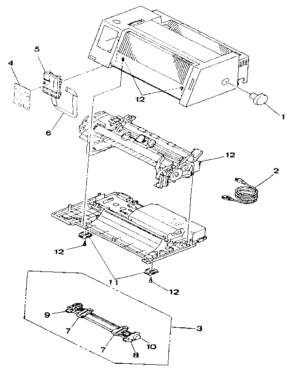 Figure 8-1. 2380 printer assembly 1