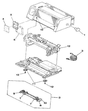 Figure 8-1. 2380 printer assembly 1