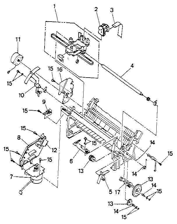 Figure 8-3. 2380 printer assembly 3
