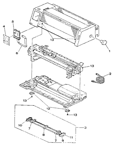 Figure 8-6. 2381 printer assembly 1