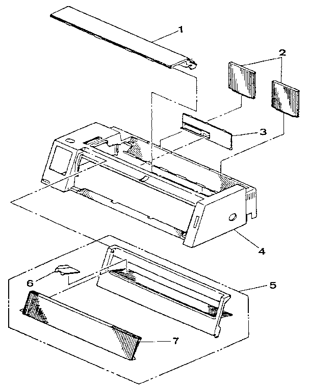 Figure 8-7. 2381 printer assembly 2
